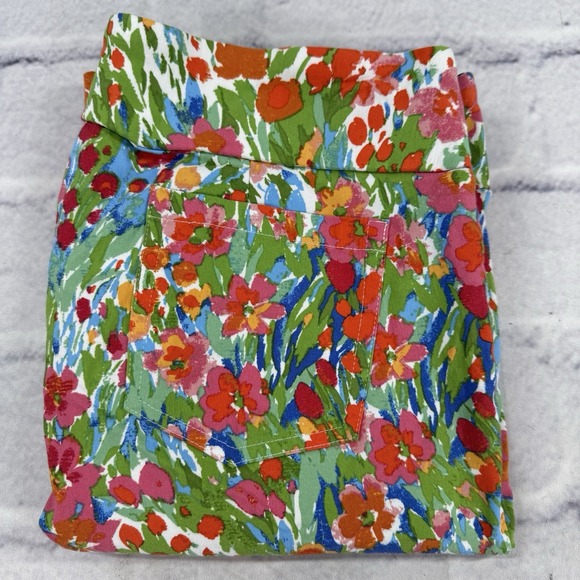 J.MCLAUGHLIN Womens Masie Ankle Pants Size 12 Caprice Floral Pull On Stretch - Picture 11 of 16